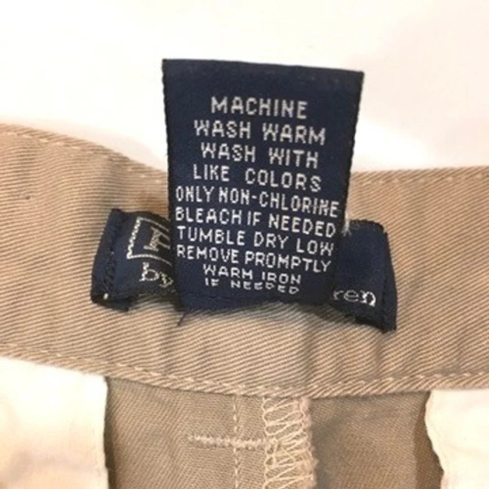 Polo Ralph Lauren Classic Chino Shorts‎ Boys 12 Tan Khaki Preppy School Uniform